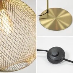 Trendy vloerlamp Moroc goud Light and Living></noscript>Straluma