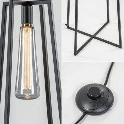 Trendy vloerlamp zwart frame excl lichtbron><noscript><img width=