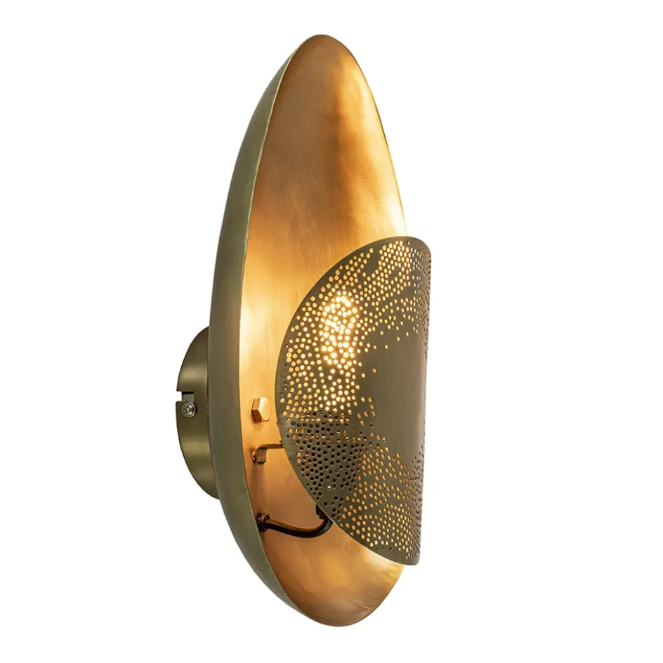 Trendy wandlamp antiek brons>Straluma