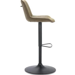 Verstelbare barkruk metalen poot met microleder zitting></noscript>Straluma Sale