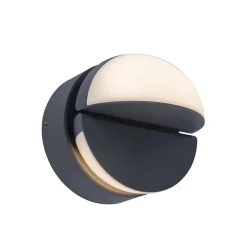 Verstelbare buitenlamp rond donker grijs inclusief LED>Straluma Sale