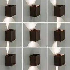 Verstelbare LED buitenlamp aluminium bruin></noscript>Straluma Outlet