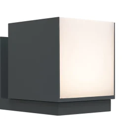 Verstelbare LED buitenlamp kubus donker grijs IP54>Straluma New