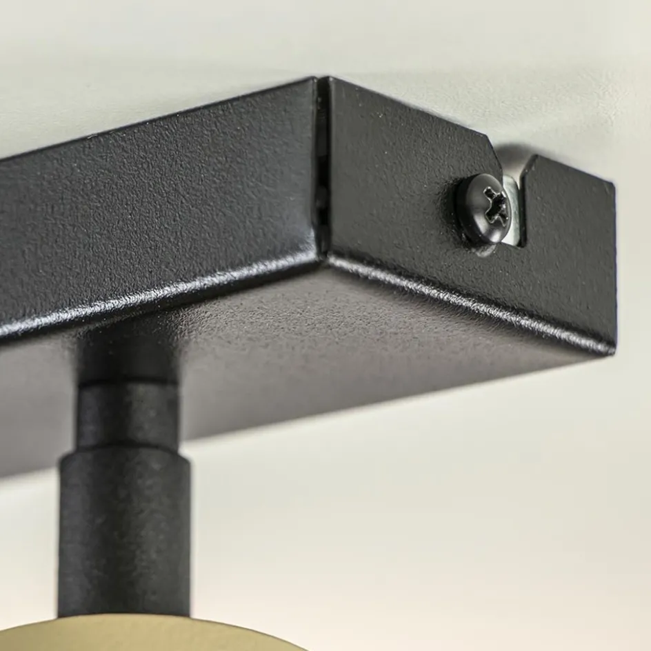 Verstelbare 5-lichts GU10 opbouwspot goud met zwart>Straluma New