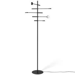 Verstelbare 5-lichts LED vloerlamp zwart dimbaar>Straluma Discount