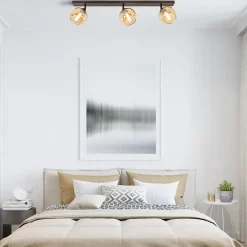 Verstelbare 3-lichts plafondlamp met amber glas><noscript><img width=