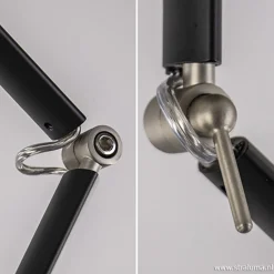 Verstelbare plafondlamp met stoffen kap><noscript><img width=