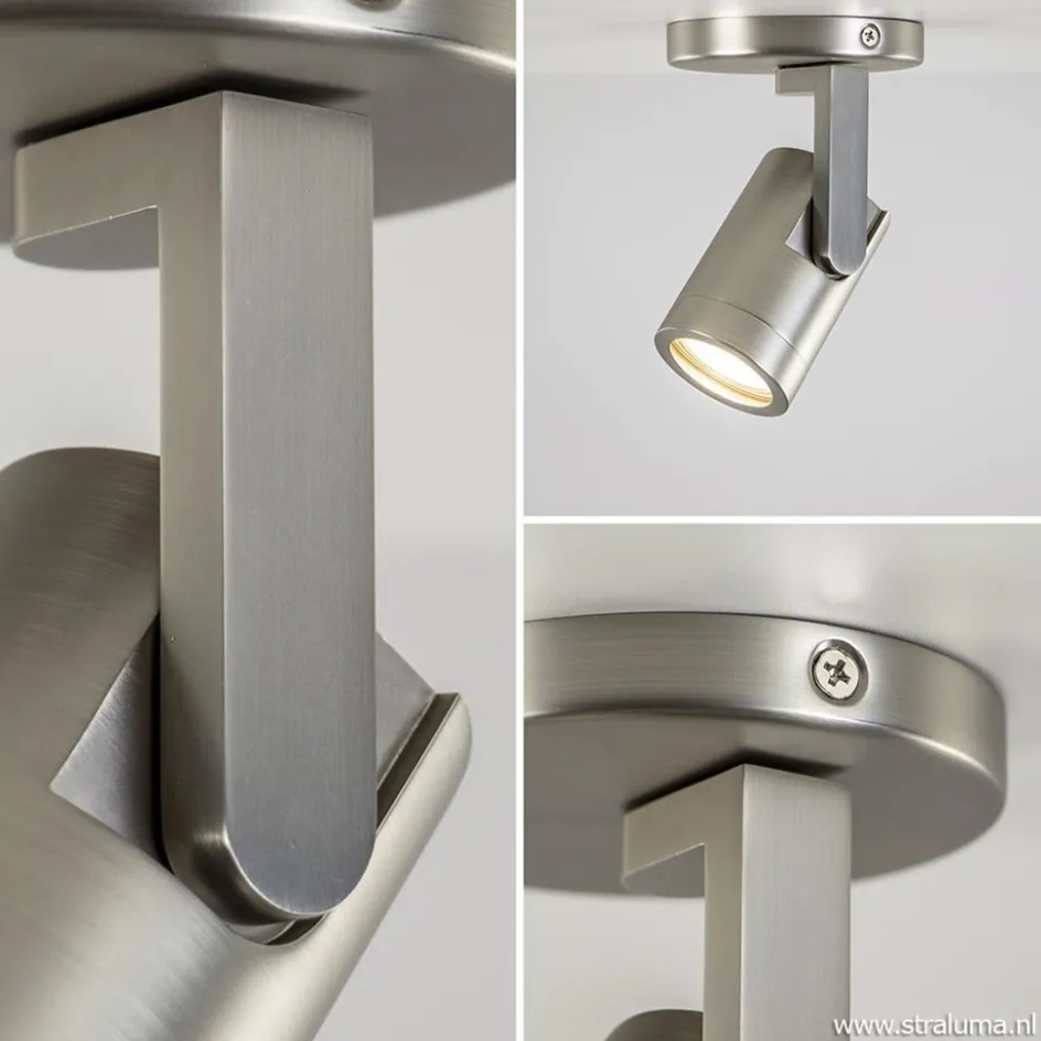 Verstelbare plafondspot metaal mat nikkel>Straluma New