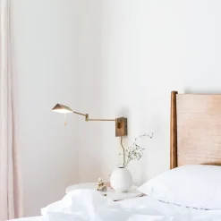 Verstelbare wandlamp brons inclusief LED dim to warm></noscript>Straluma Discount