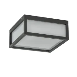 Vierkante buitenlamp dark grey plafond/wand>Straluma Sale