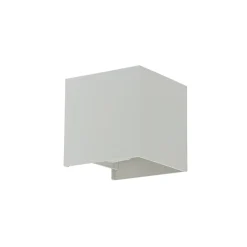 Vierkante buitenlamp wand wit IP54>Straluma Outlet