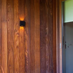 Vierkante LED buitenlamp wand zwart up+down></noscript>Straluma Hot