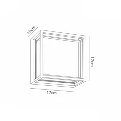 Vierkante LED wandlamp buiten IP65 antraciet></noscript>Straluma Online