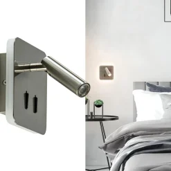 Vierkante LED wandlamp met verstelbare spot></noscript>Straluma