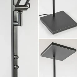 Vierkante uplighter zwart met verstelbare leesarm><noscript><img width=