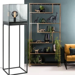 Vloerlamp Askjer kubus zwart/smoke glas></noscript>Straluma Outlet