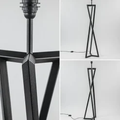 Vloerlamp Atrani zwart EXCL. KAP></noscript>Straluma Hot