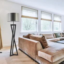 Vloerlamp Atrani zwart excl. kap><noscript><img width=