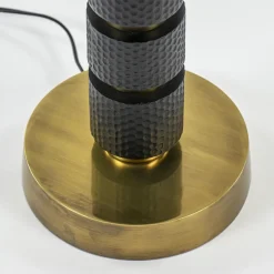 Vloerlamp Azoyu zwart/brons exclusief kap></noscript>Straluma New