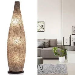 Vloerlamp bottle mozaiek glas zwart/wit><noscript><img width=