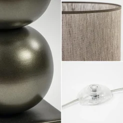 Vloerlamp bruin met cilinder kap bruin></noscript>Straluma Online