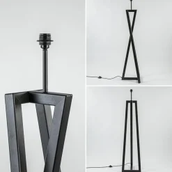 Vloerlamp Calitri zwart EXCL. KAP></noscript>Straluma Hot