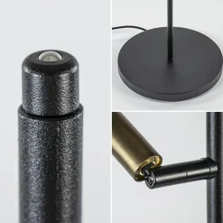 Vloerlamp Flute 2L zwart/brons 2xpushdim dtw><noscript><img width=