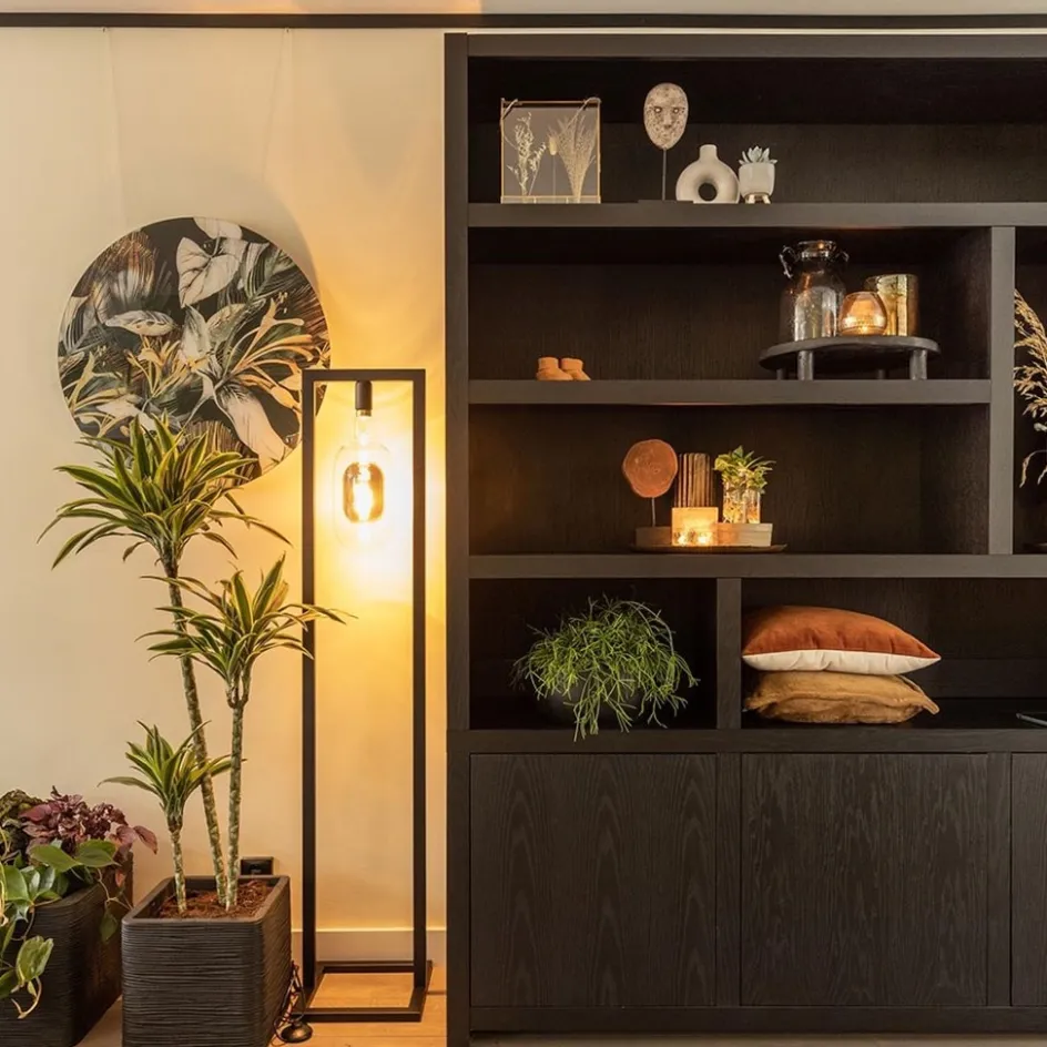 Vloerlamp frame zwart>Straluma Online