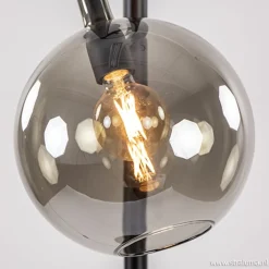 Vloerlamp Globe 1L zwart/smoke glas 25cm></noscript>Straluma Hot
