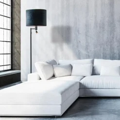 Vloerlamp Havana + leesspot zwart z/kap></noscript>Straluma Online