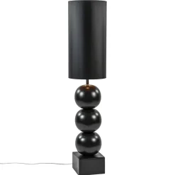 Vloerlamp hotel chic zwart met kap zwart/goud>Straluma Hot