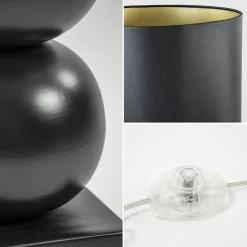 Vloerlamp hotel chic zwart met kap zwart/goud></noscript>Straluma Hot