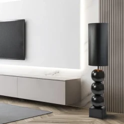 Vloerlamp hotel chic zwart met kap zwart/goud></noscript>Straluma Hot