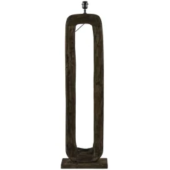 Vloerlamp Kelafo hout chocolade bruin exclusief kap>Straluma Hot
