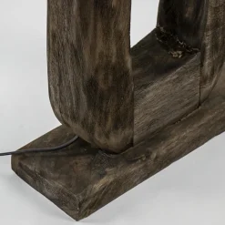 Vloerlamp Kelafo hout chocolade bruin exclusief kap></noscript>Straluma Hot