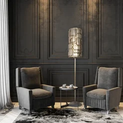 Vloerlamp Pablo oud zilver><noscript><img width=