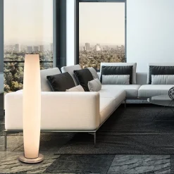 Vloerlamp Terra nikkel/wit glas dtw><noscript><img width=