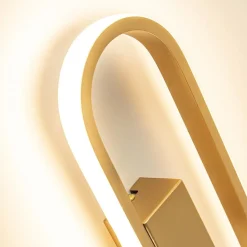 Wandlamp Anello ovaal matgoud 2700k dim.></noscript>Straluma Hot