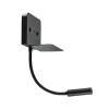 Wandlamp bed zwart flex + USB charger>Straluma Best