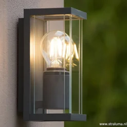 Wandlamp buiten antraciet/glas IP54></noscript>Straluma Hot