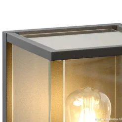 Wandlamp buiten antraciet/glas IP54></noscript>Straluma Best