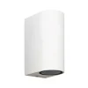 Wandlamp buiten up+down wit IP54>Straluma New
