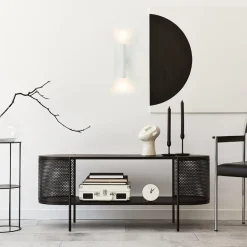 Wandlamp cilinder wit up+down GU10><noscript><img width=