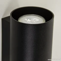 Wandlamp cilinder zwart up+down gu10></noscript>Straluma Discount