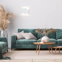 Wandlamp double square wit metaal><noscript><img width=