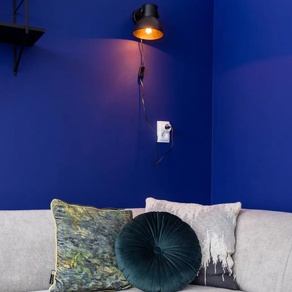 Wandlamp Eliano zwart industrieel>Straluma Best