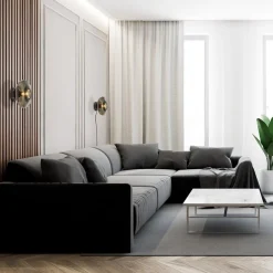 Wandlamp Hoseki zwart + smoke glas><noscript><img width=