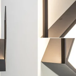 Wandlamp Kubick XL zwart 3000K></noscript>Straluma Best