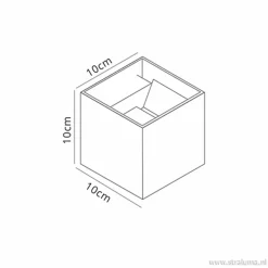 Wandlamp kubus buiten antraciet IP54></noscript>Straluma Clearance