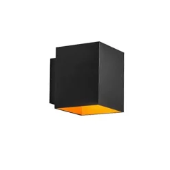 Wandlamp kubus zwart/goud>Straluma Outlet